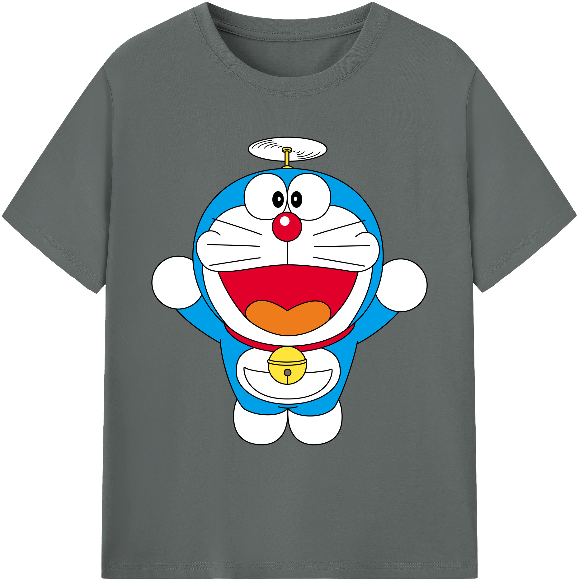 （画像用） ドラえもん Doraemon 綿100％ メンズ半袖Tシャツ｜肌触りやわらか＆通気性